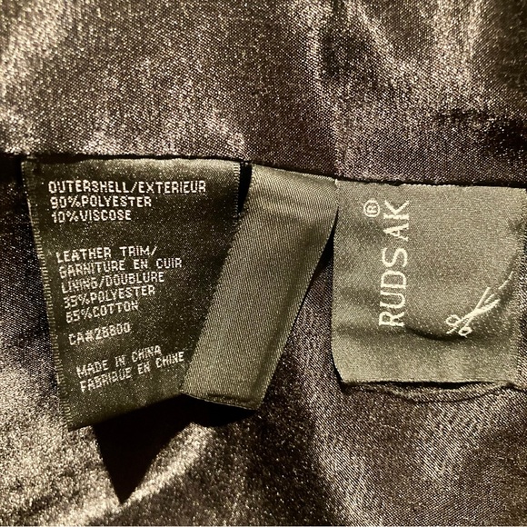 RUDSAK knee length fleece and genuine leather coat - Picture 10 of 11